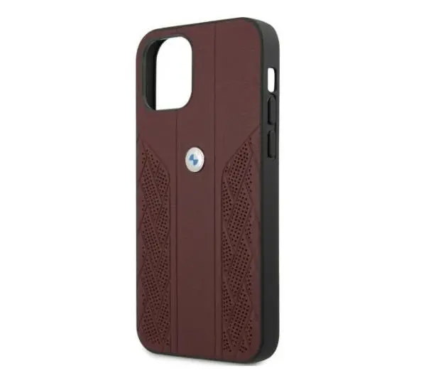 BMW Leather Curve Perforate BMHCP12MRSPPR do iPhone 12 / 12 Pro