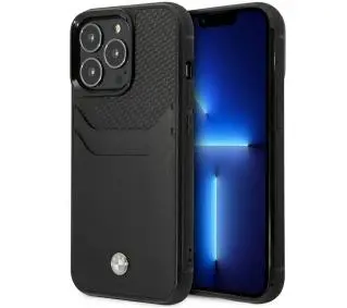 BMW Leather Card Slot BMHCP14X22RSEPK do iPhone 14 Pro Max