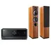 Zestaw stereo Yamaha MusicCast RX-V6A Czarny, Indiana Line Tesi 561 Orzech