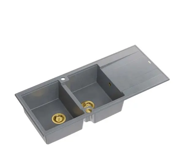 Quadron HQE11650U5_PVDG1 P2O Evan 121 Granitowy Szary/Złoty - DRUGI -30%, ALBO 5-TY ZA 1ZŁ - Kup na Raty - RRSO 0%
