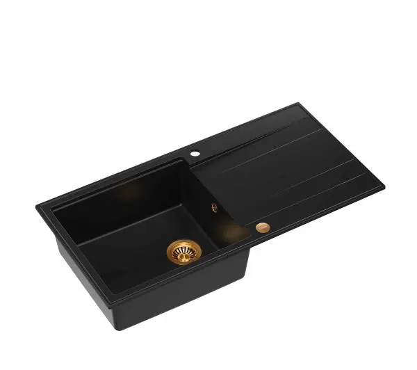 Quadron HCQE10050U7_PVDC1 P2O Evan 146 XL Granitowy Czarny mat/Miedziany - DRUGI -30%, ALBO 5-TY ZA 1ZŁ - Kup na Raty - RRSO 0%