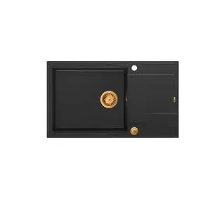 Quadron HCQE58650U7_PVDC1 P2O Evan 136 XL Granitowy Czarny mat/Miedziany - DRUGI -30%, ALBO 5-TY ZA 1ZŁ - Kup na Raty - RRSO 0%