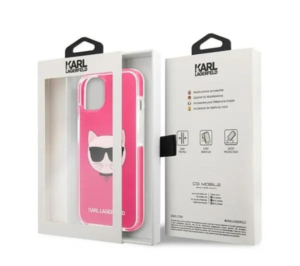 Karl Lagerfeld Choupette Head KLHCP13STPECPI do iPhone 13 mini