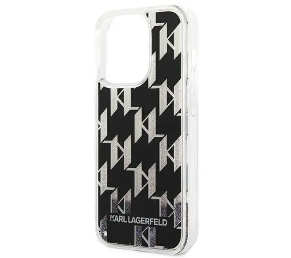 Karl Lagerfeld Liquid Glitter Monogram KLHCP14LLMNMK do iPhone 14 Pro