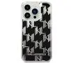 Etui Karl Lagerfeld Liquid Glitter Monogram KLHCP14LLMNMK do iPhone 14 Pro