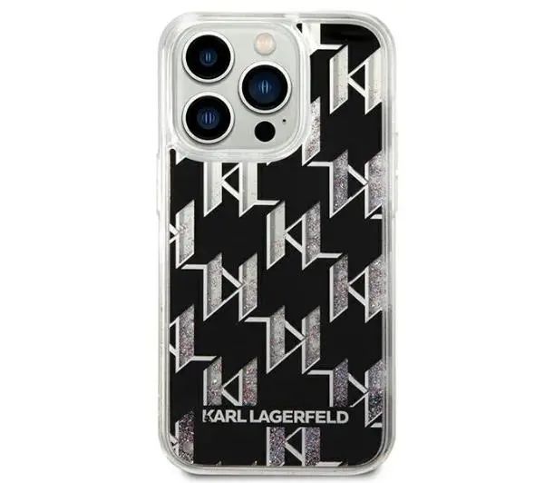 Karl Lagerfeld Liquid Glitter Monogram KLHCP14LLMNMK do iPhone 14 Pro