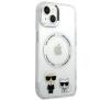 Etui Karl Lagerfeld Karl & Choupette Aluminium Magsafe KLHMP14MHKCT do iPhone 14 Plus