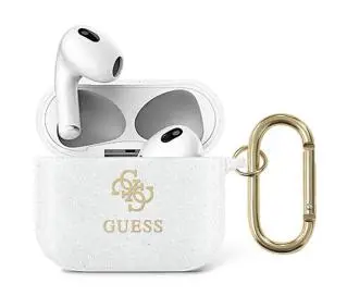 Guess Glitter Collection do AirPods 3 Przezroczysty