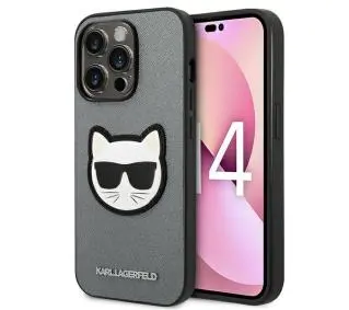 Karl Lagerfeld Saffiano Choupette Head Patch KLHCP14XSAPCHG do iPhone 14 Pro Max