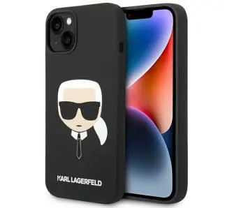 Etui Karl Lagerfeld Silicone Karl`s Head KLHCP14MSLKHBK do iPhone 14 Plus