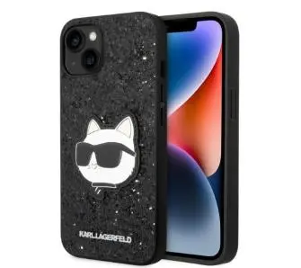 Etui Karl Lagerfeld Glitter Choupette Patch KLHCP14MG2CPK do iPhone 14 Plus