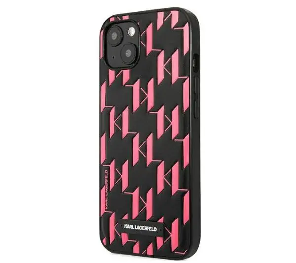 Karl Lagerfeld Monogram Plaque KLHCP13MMNMP1P do iPhone 13