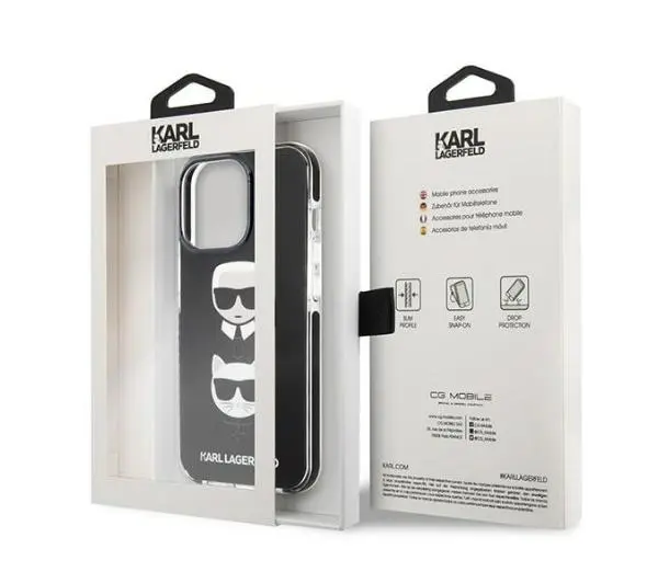 Karl Lagerfeld Karl&Choupette Head KLHCP13LTPE2TK do iPhone 13 Pro / 13