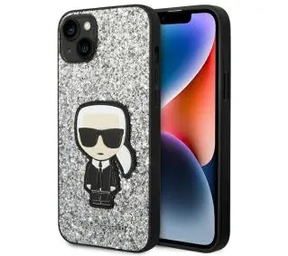 Karl Lagerfeld Glitter Flakes Ikonik KLHCP14MGFKPG do iPhone 14 Plus