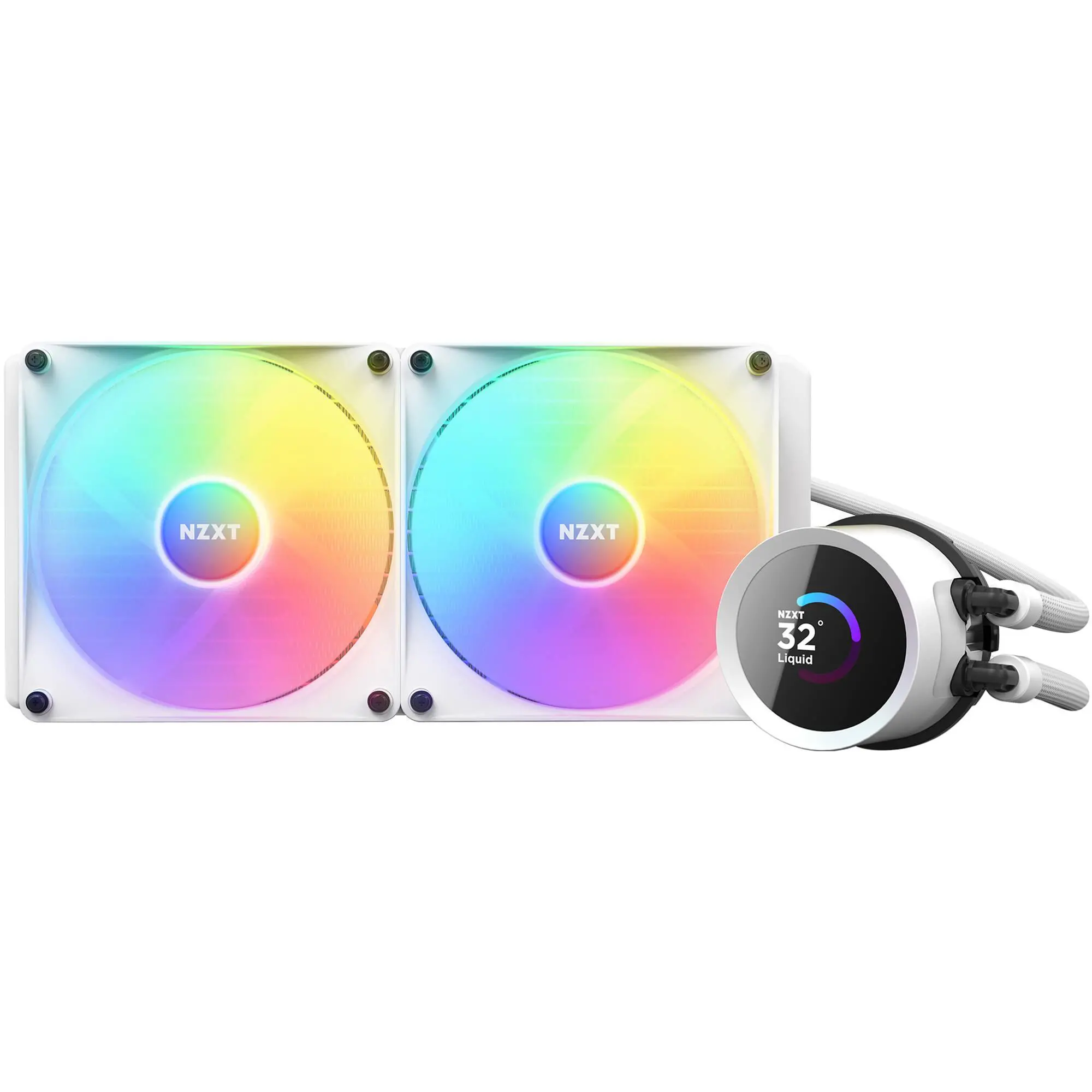 фото Водяне охолодження NZXT Kraken 280 RGB White (RL-KR280-W1) 2