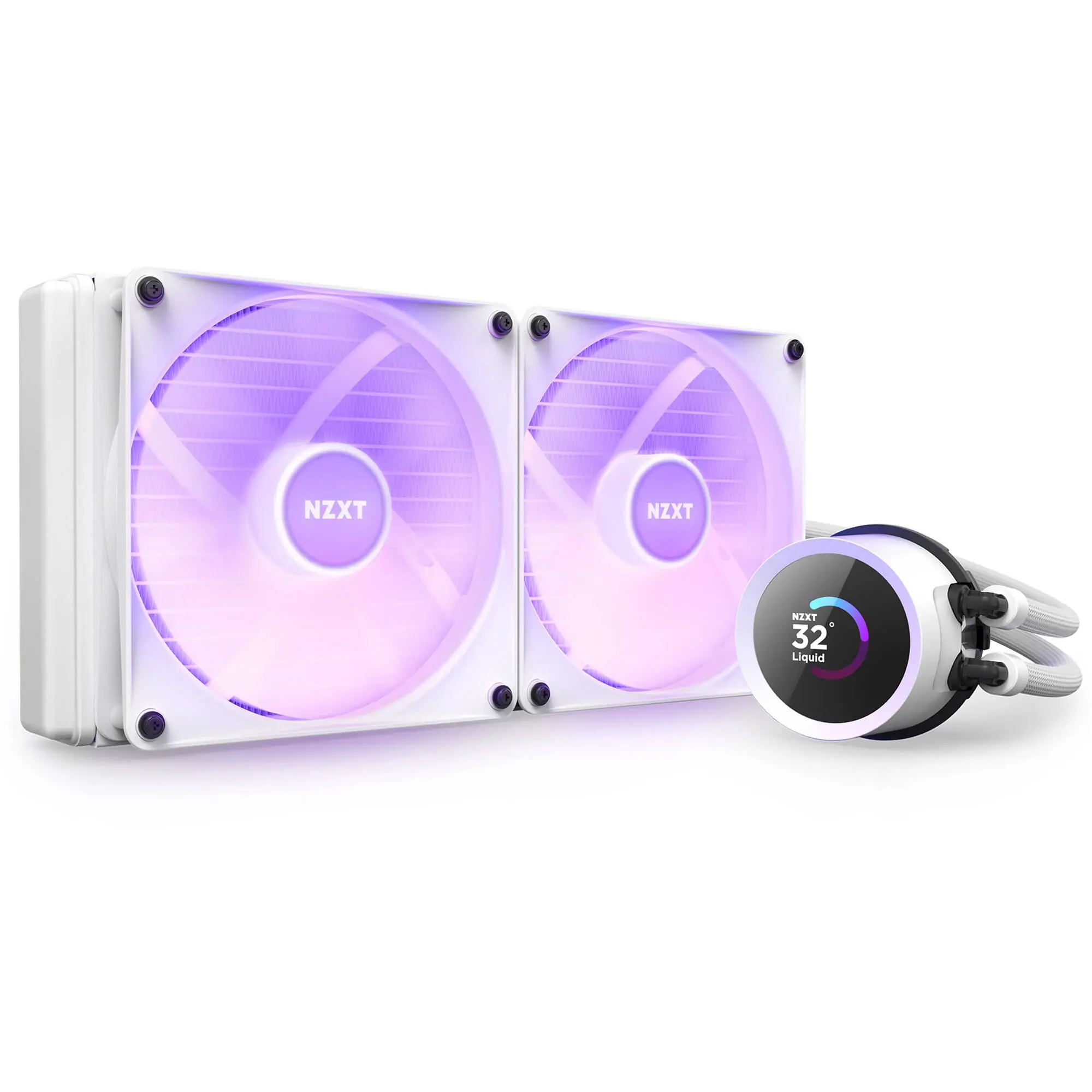 фото Водяне охолодження NZXT Kraken 280 RGB White (RL-KR280-W1) 1