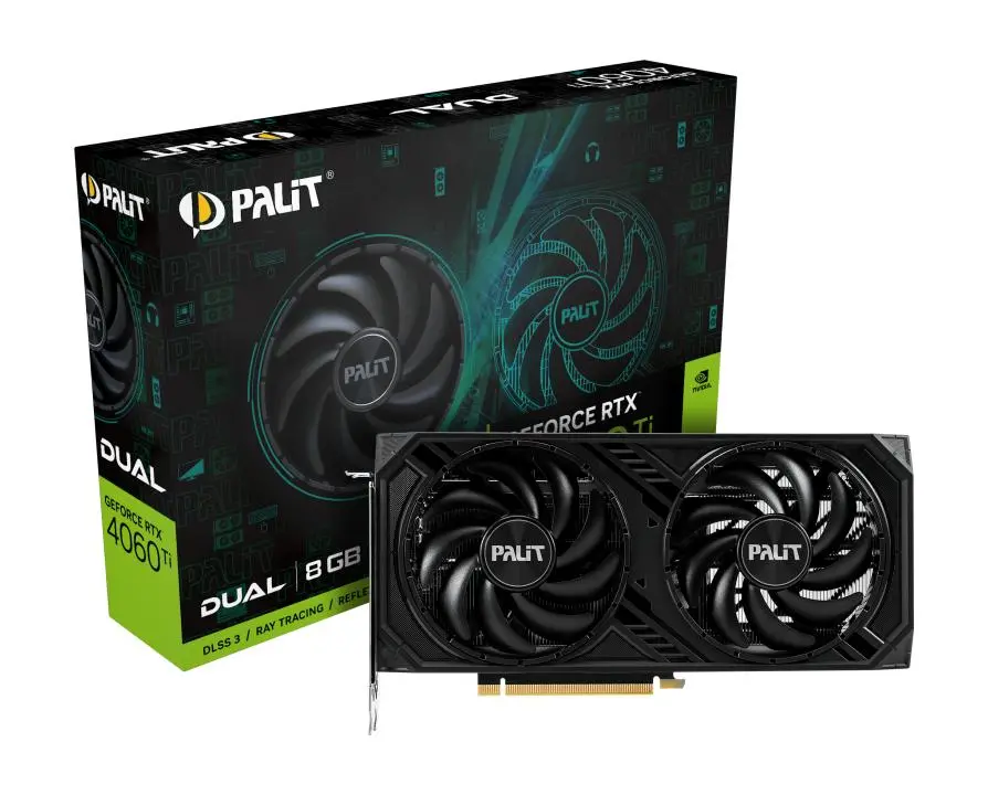Karta graficzna Palit GeForce RTX 4060 Ti Dual 8GB GDDR6 128bit DLSS 3