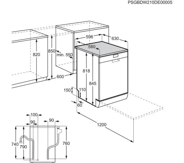 Electrolux 600 SatelliteClean ESM48310SX 59,6cm Automatyczne otwieranie drzwi Szuflada na sztućce - Kup na Raty - RRSO 0%