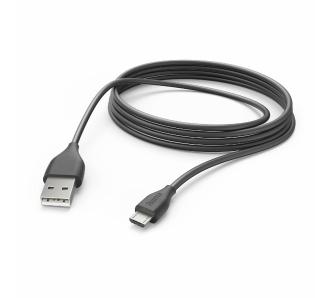 Kabel Hama USB-A do microUSB 3m Czarny