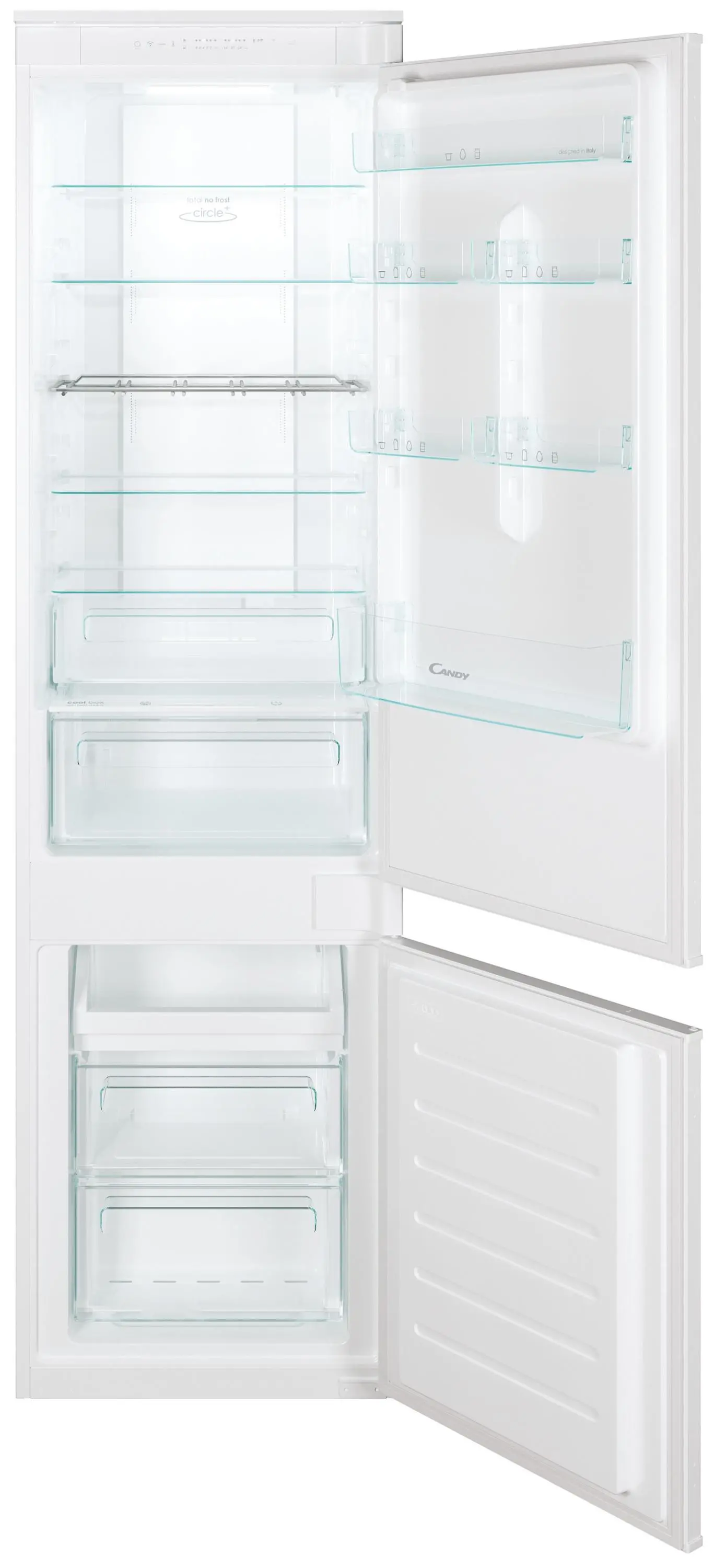 Lodówka Candy CCUBT5519EW Pełny No Frost 193,5cm Szuflada z kontrolą wilgotności