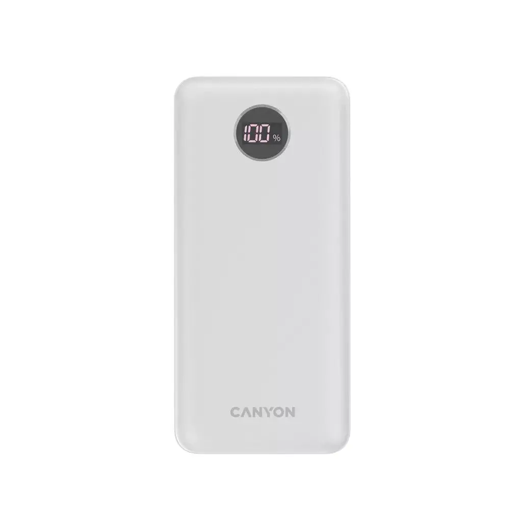 Powerbank Canyon PB-2002 Biały 20000mAh QC PD 20W Biały