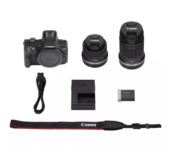 Canon EOS R100 + RF-S 18-45 mm f/4.5-6.3 IS STM + 55-210 mm f/5-7.1 IS STM - Kup na Raty - RRSO 0%