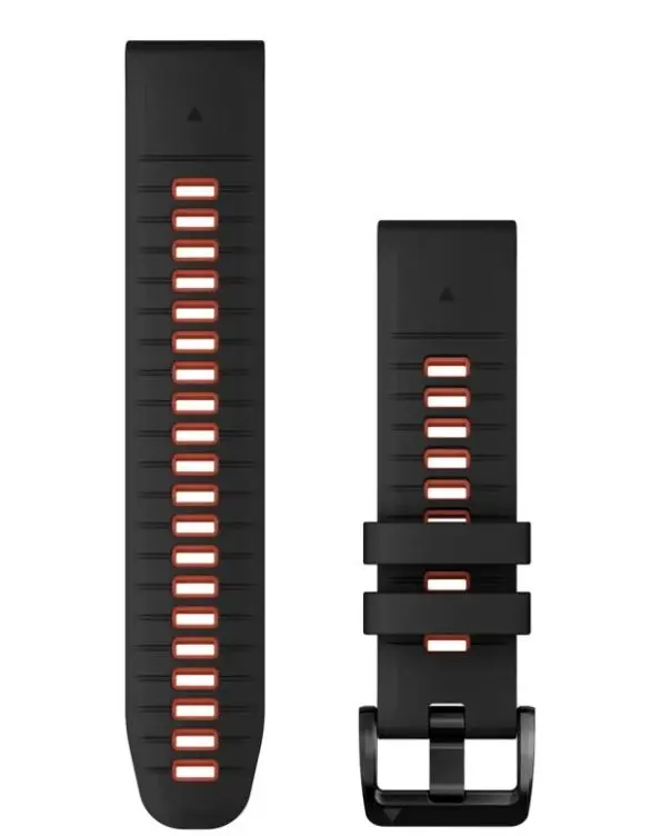 Pasek Garmin QuickFit 22 silikon Czarno-czerwony
