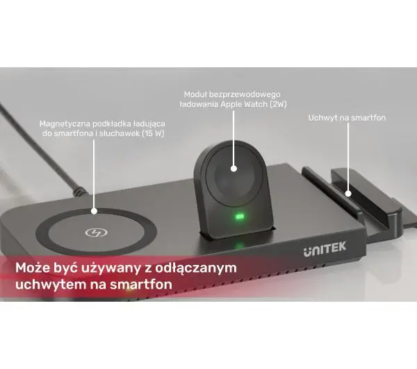 Unitek P1222A 48W z powerbankiem 6w1 - Kup na Raty - RRSO 0%