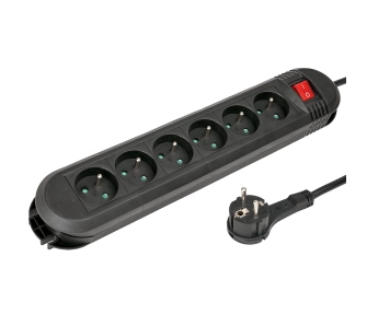 Listwa Hama P2223756 Comfort 6 gniazd 3m Czarny
