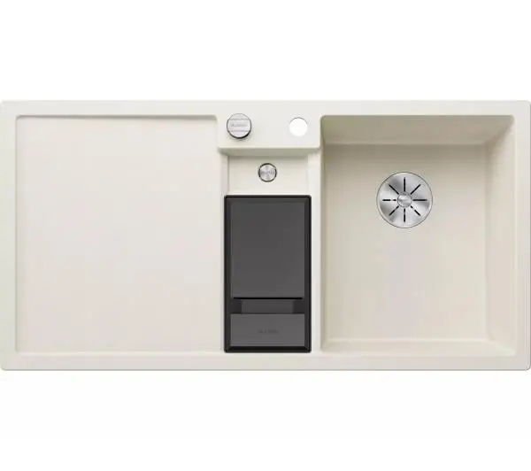 Zlewozmywaki kuchenne - Blanco COLLECTIS 6 S 527058 Komora z prawej strony Granitowy Biały