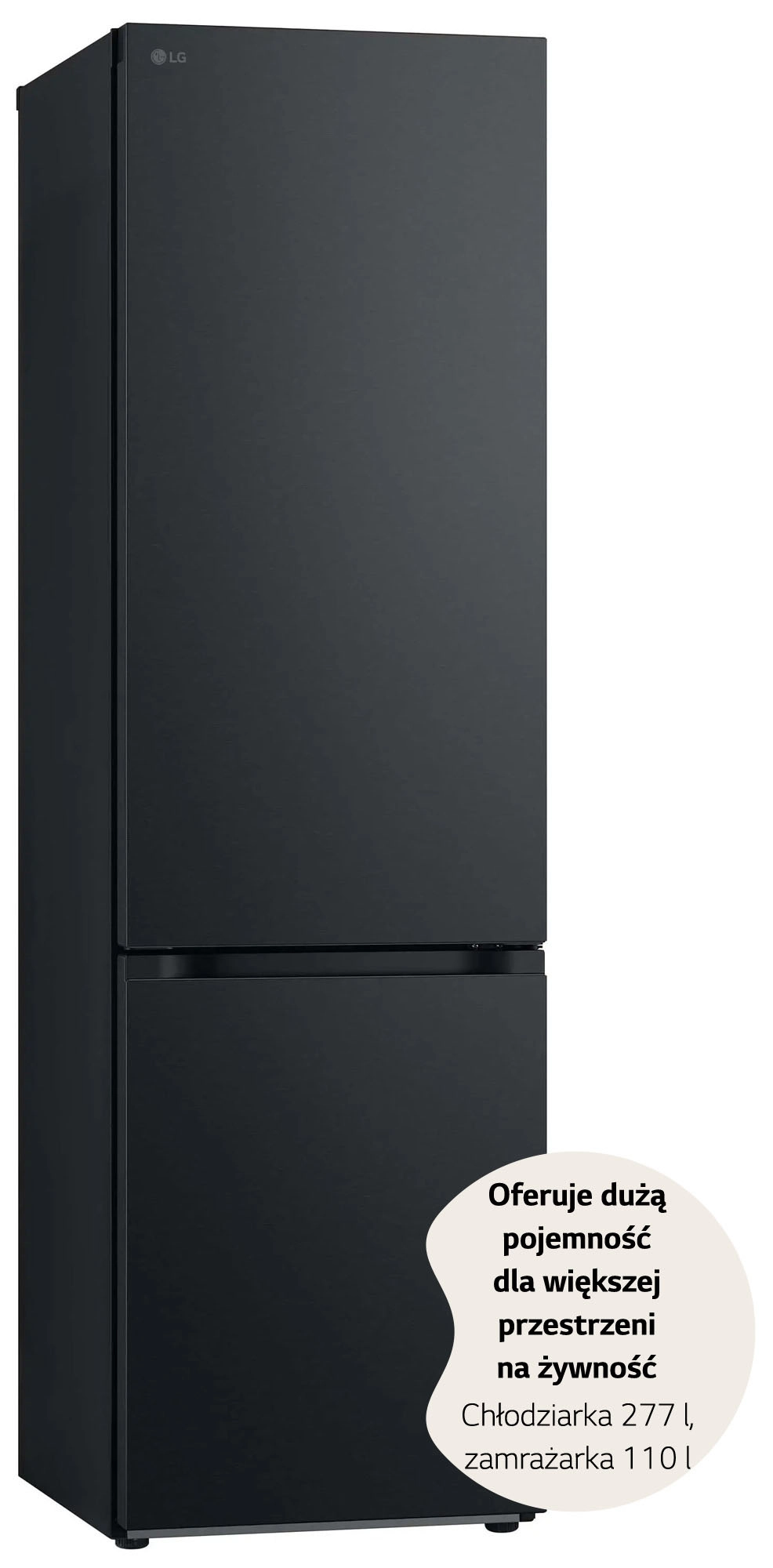 Lodówka LG GBV7280DEV Pełny No Frost 203cm Szuflada z kontrolą wilgotności Ciemny grafit stal