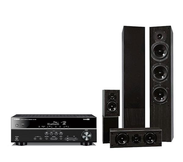 Zestaw kina Yamaha RX-V381, Prism Audio Onyx 200 (czarny)