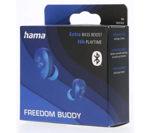 Hama Freedom Buddy Dokanałowe Bluetooth 5.3 Niebieski