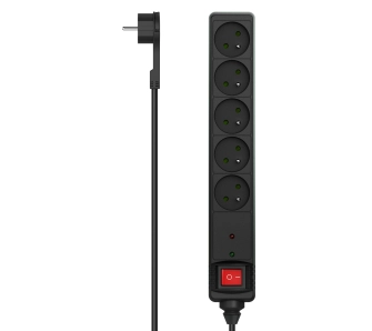 Listwa Hama P2223771 5 gniazd 1,5m Czarny