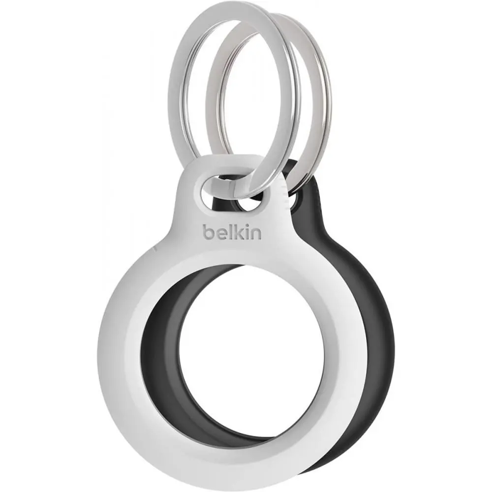 Etui Belkin Secure Holder z kółkiem do kluczy do AirTaga 2-pack Czarny-biały