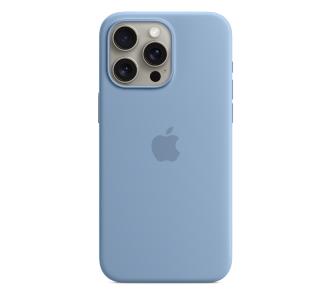Etui Apple silikonowe z MagSafe do iPhone 15 Pro Max zimowy błękit