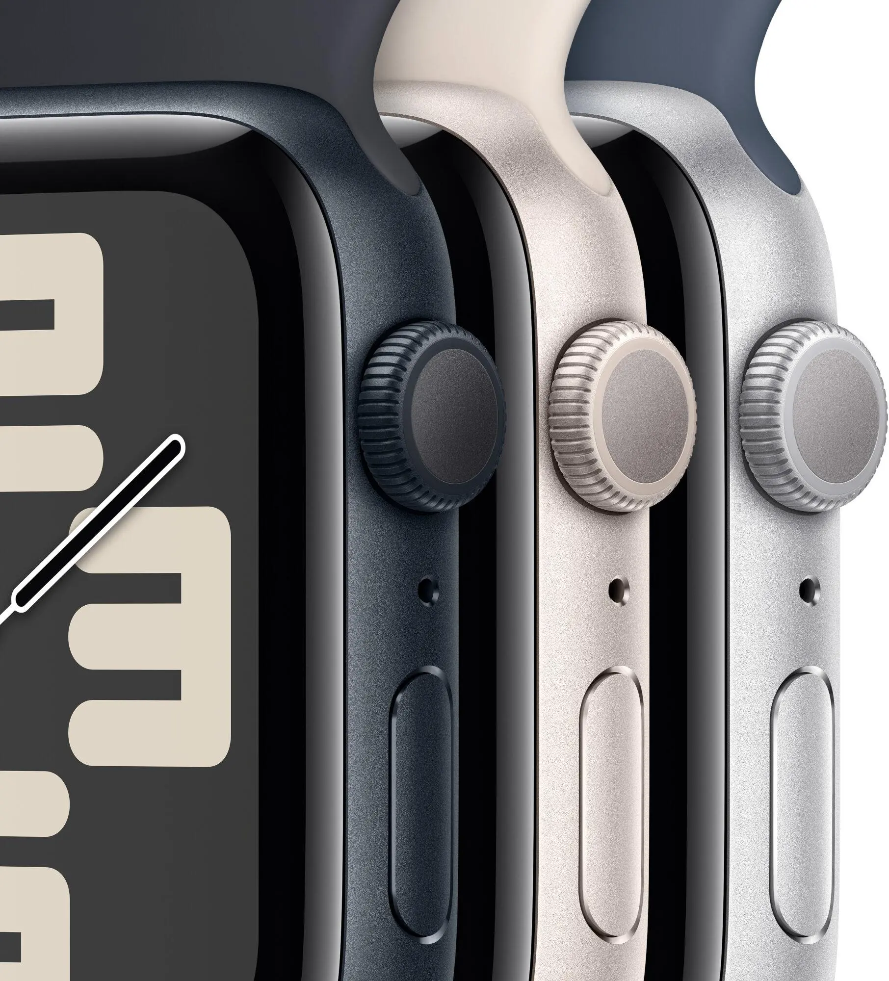 Apple Watch SE 2gen GPS  koperta 40mm z aluminium  Srebrnym pasek sportowy Sztormy błękit  S/M