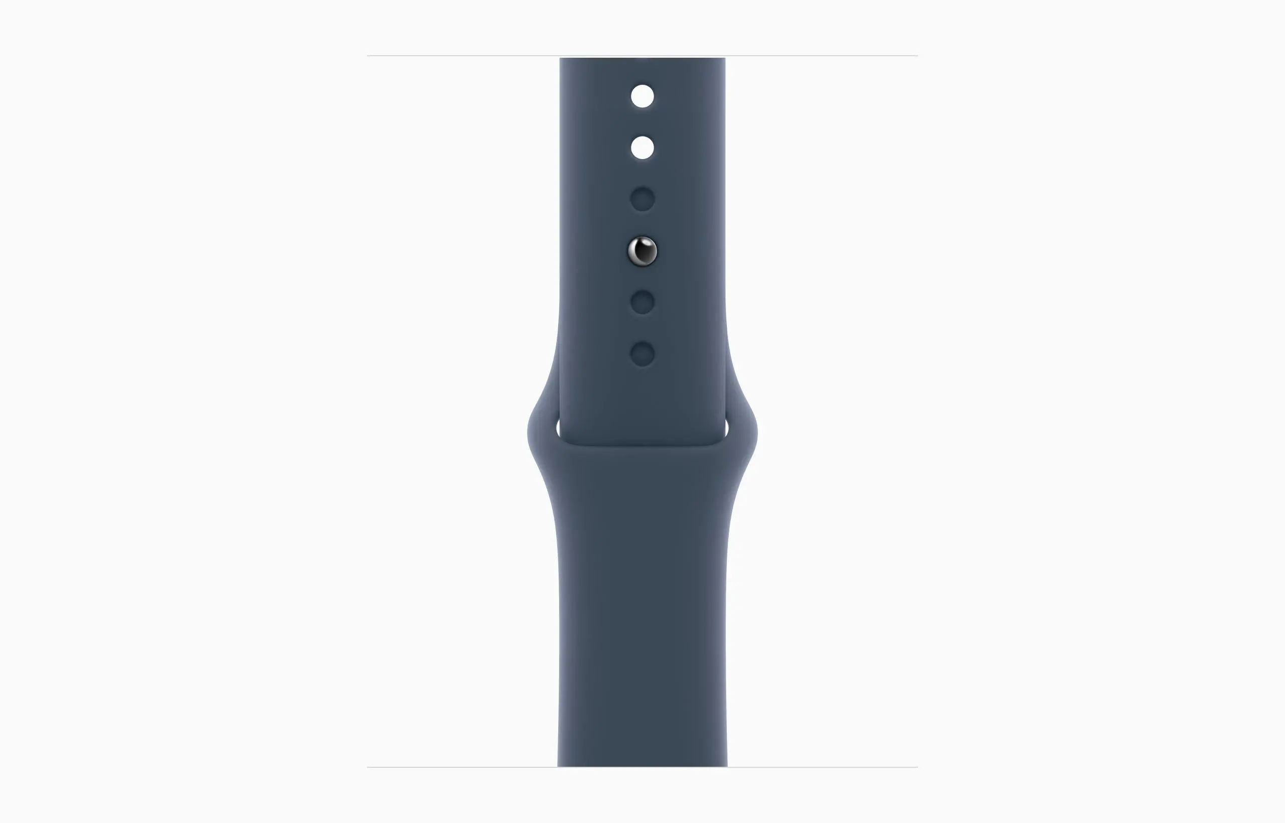 Apple Watch SE 2gen GPS  koperta 40mm z aluminium  Srebrnym pasek sportowy Sztormy błękit  S/M