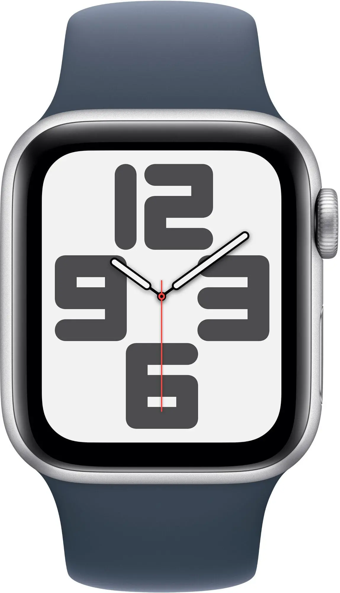 Apple Watch SE 2gen GPS  koperta 40mm z aluminium  Srebrnym pasek sportowy Sztormy błękit  S/M