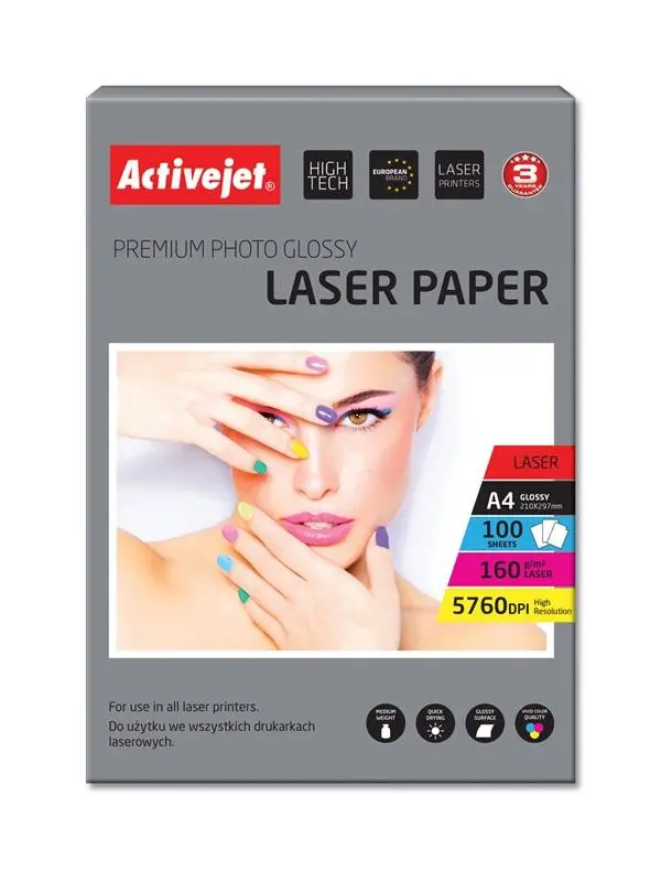 Papier fotograficzny ActiveJet AP4-160G100L 100 Arkuszy