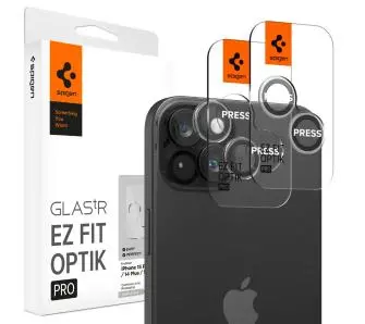 Szkło hartowane Spigen na aparat Glas.tR EZ Fit Optik Pro do iPhone 15/15 Plus/14/14 Plus- 2 pack