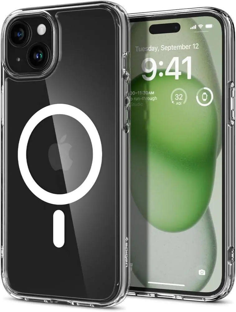 Etui Spigen Ultra Hybrid MagFit do iPhone 15 Biały