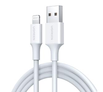 Kabel UGREEN Lightning do USB 2,4A US155, 0,5m Biały