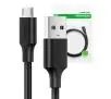 Kabel UGREEN microUSB do USB US289 QC 3,0 1,5m Czarny