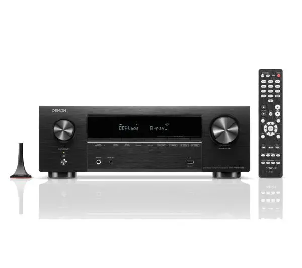 Denon AVR-X1800H DAB 7.2-kanałowy Dolby Atmos DTS X Wi-Fi Bluetooth AirPlay Czarny - ⚡ BESTSELLERY ⚡ - Kup na Raty - RRSO 0%
