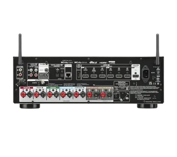Denon AVR-X1800H DAB 7.2-kanałowy Dolby Atmos DTS X Wi-Fi Bluetooth AirPlay Czarny - ⚡ BESTSELLERY ⚡ - Kup na Raty - RRSO 0%