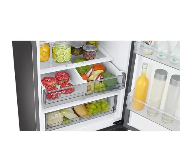 Samsung Bespoke RB38C7B5DB1 Funkcje AI Pełny No Frost 203cm Szuflada z kontrolą wilgotności Zdalne sterowanie Grafitowa Stal - Kup na Raty - RRSO 0%