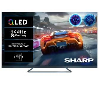 Telewizor Sharp 65FQ8EG 65" QLED 4K 144Hz Google TV Funkcje AI Dolby Vision Dolby Atmos DTS:X HDMI 2.1 DVB-T2