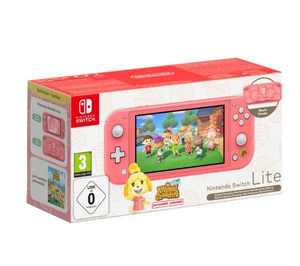 Konsola Nintendo Switch Lite (coral) + Animal Crossing: New Horizons