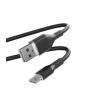 Kabel Puro ICON Soft PUUSBCICONBLK USB-A do USB-C 1,5m Czarny